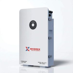 Inverex INV-LV5.3 51.2v 104Ah Lithium-Ion Battery – 5.3kWh – IP65 – Smart BMS